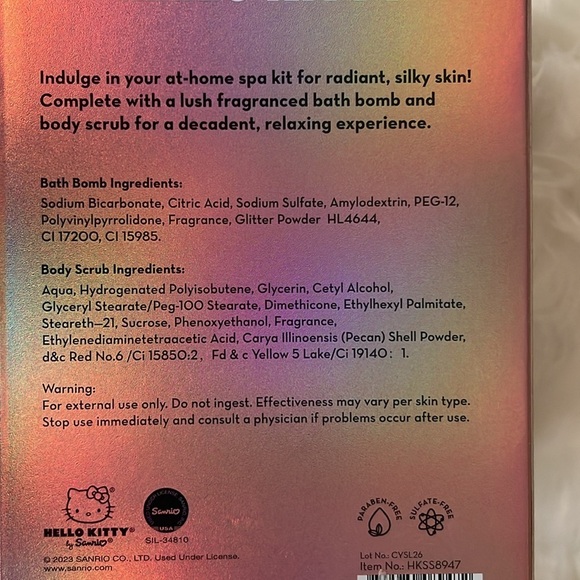 🆕 The Creme Shop x Hello Kitty Silky Skin Spa Set Sugar Body Scrub - Picture 4 of 4